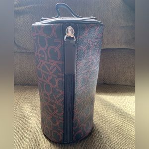 Calvin Klein signature cosmetic bag case